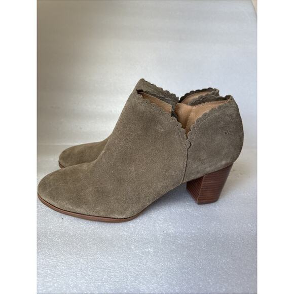 Jack Rogers Marianne Suede Ankle Booties Brown Women's 10M - Picture 14 of 16